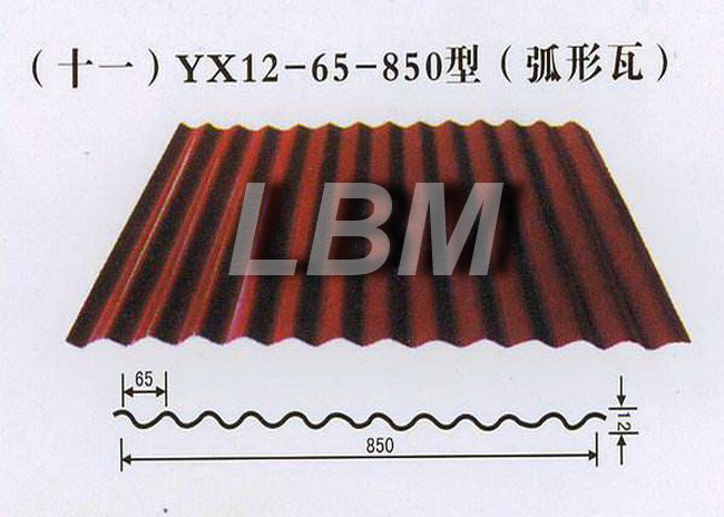 वाईएक्स - 12 - 65 - 850 नई नालीदार छत शीट रोल बनाने मशीन पीएलसी सिस्टम स्वचालित प्रकार