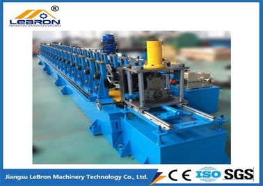 हाइड्रोलिक कट स्टोरेज रैक रोल बनाने की मशीन नीली और पीला 25 मीटर x 2 एम x 1.6 मीटर